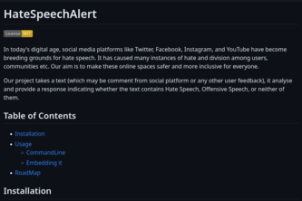 Hate Speech Detector