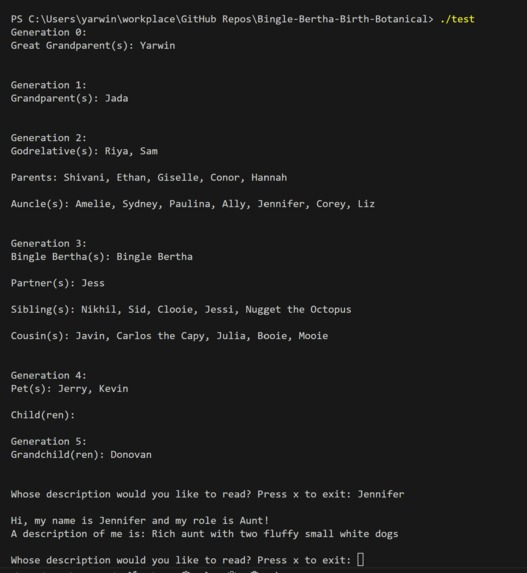 Bingle Bertha Birth Botanical – screenshot 2