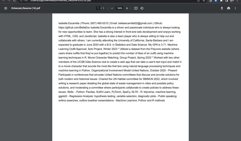 ResumAI – screenshot 1