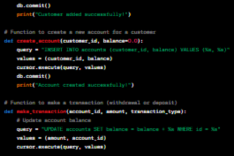 Bank management system | Devpost