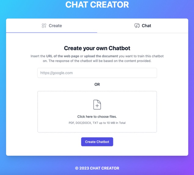 Chat  Creator – screenshot 2