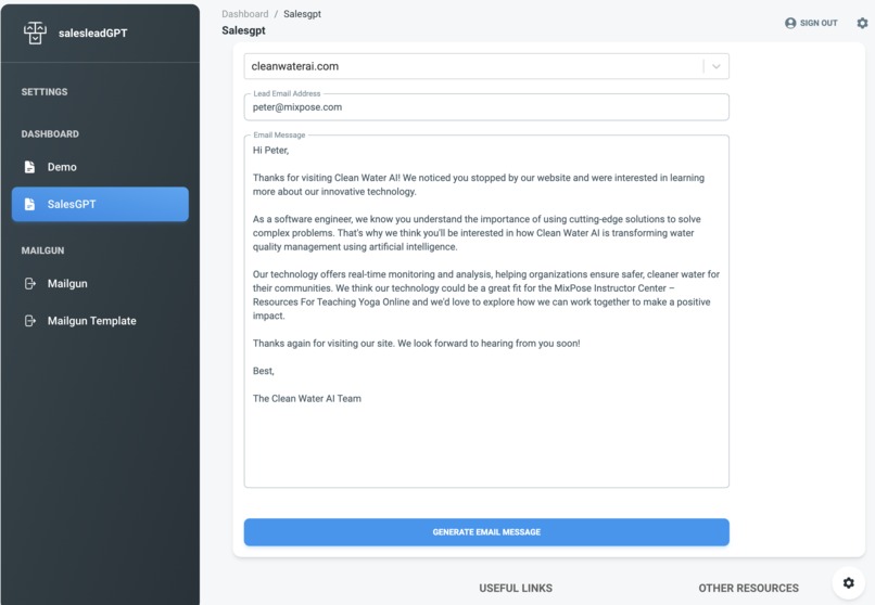 Sales Lead GPT – screenshot 1