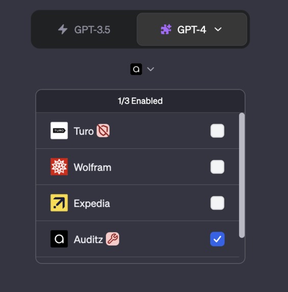 Auditz ChatGPT Plugin – screenshot 1
