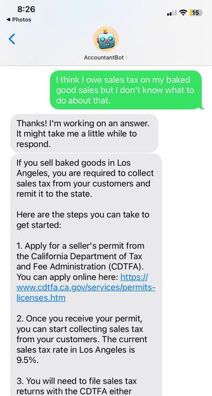 AccountantBot – screenshot 4