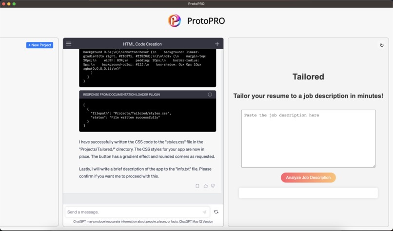 ProtoPRO – screenshot 1