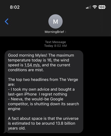 Morning Brief – screenshot 1
