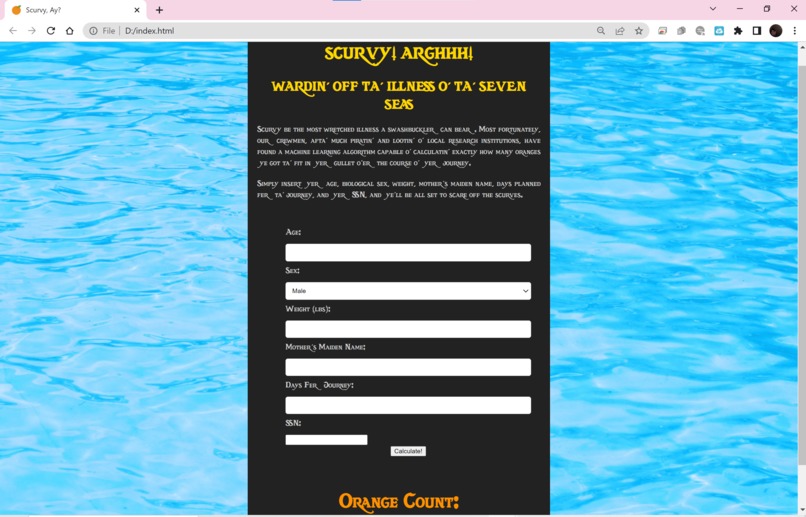 Scurvy Scarer – screenshot 1