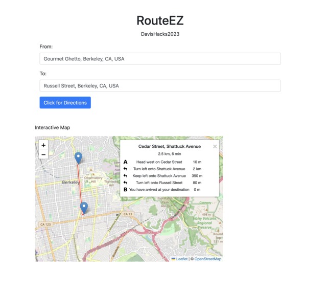 RoutEZ – screenshot 2