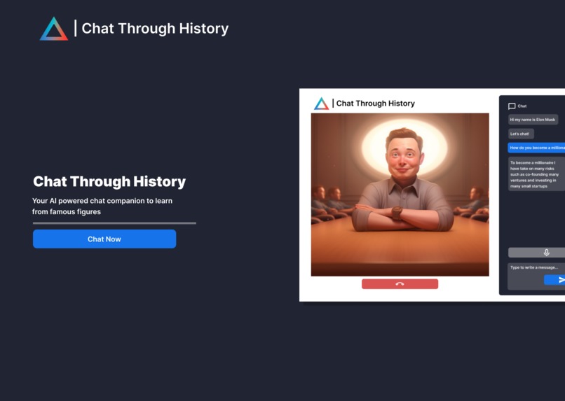 Chat Through History – screenshot 1