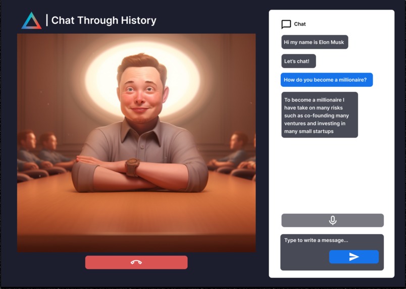 Chat Through History – screenshot 2