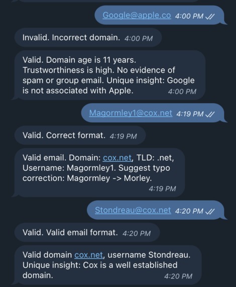 Email Validator  – screenshot 1