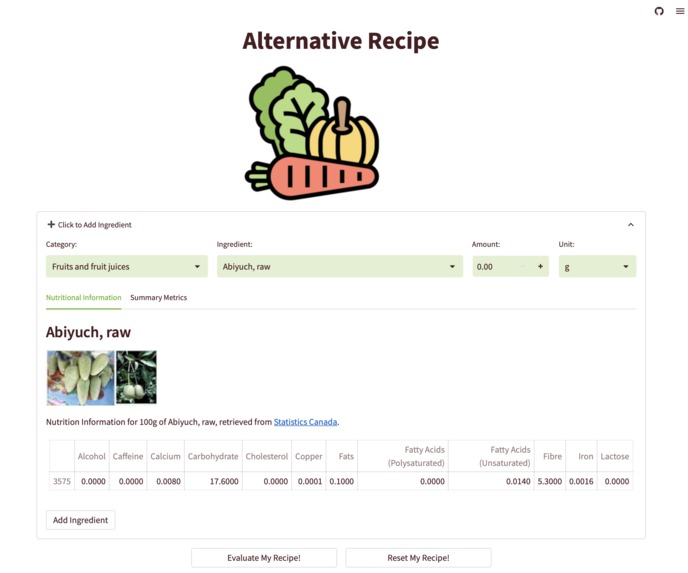 Alternative Recipe – screenshot 2