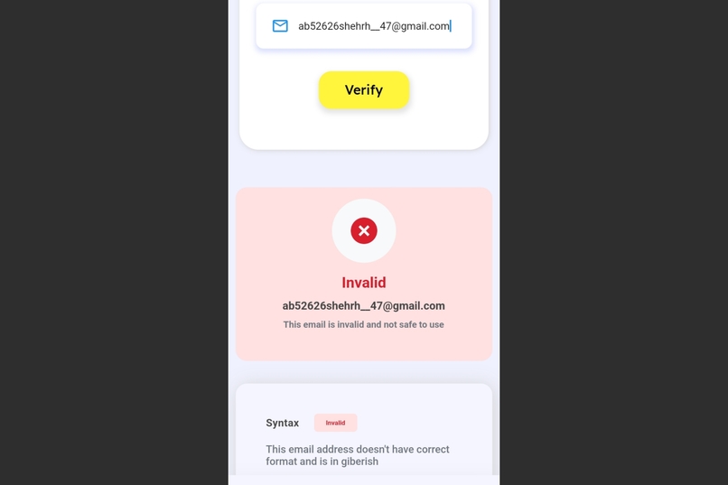 Zero Bounce Mobile – screenshot 4