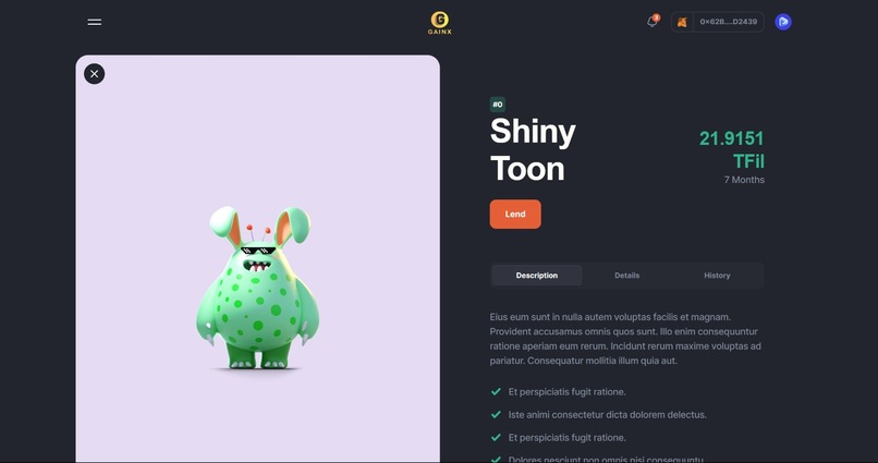 GainX DAO – screenshot 3
