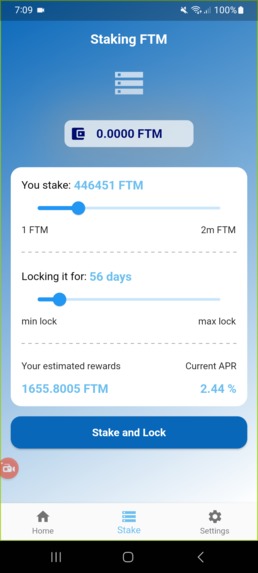 FTM Wallet App & Staking – screenshot 1