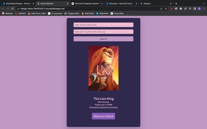 Movie Search Engine – screenshot 1