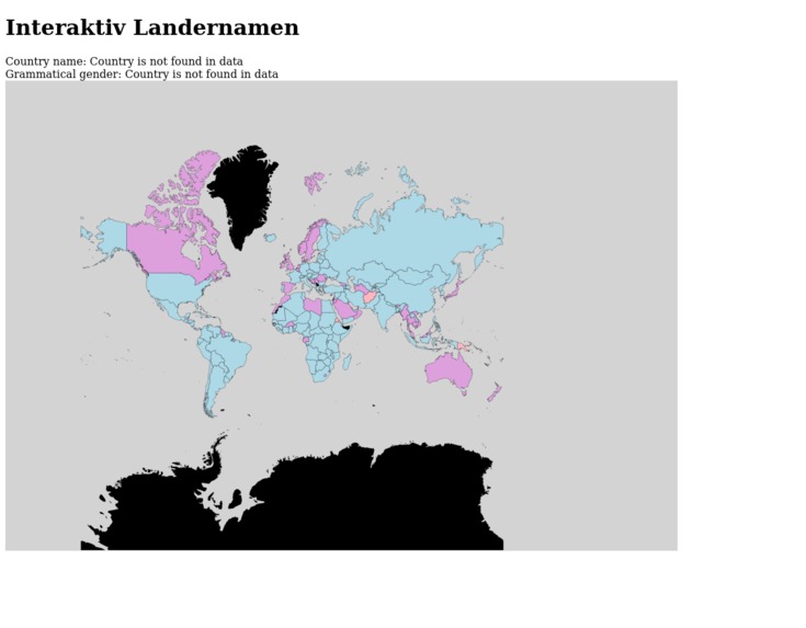 Interaktiv Ländernamen – screenshot 1