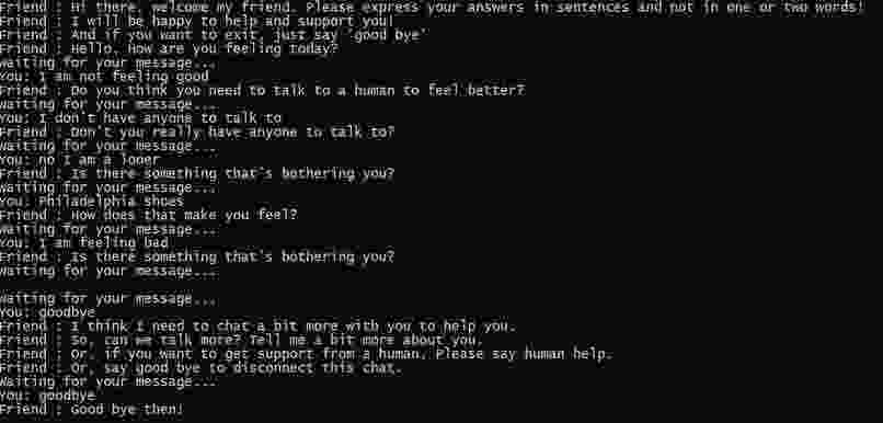 Friend - AI based privacy friendly chatbot for mental health – screenshot 2