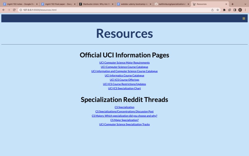 Specialization Matcher – screenshot 2