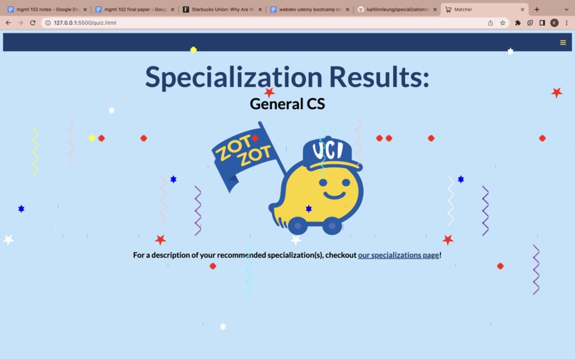 Specialization Matcher – screenshot 4