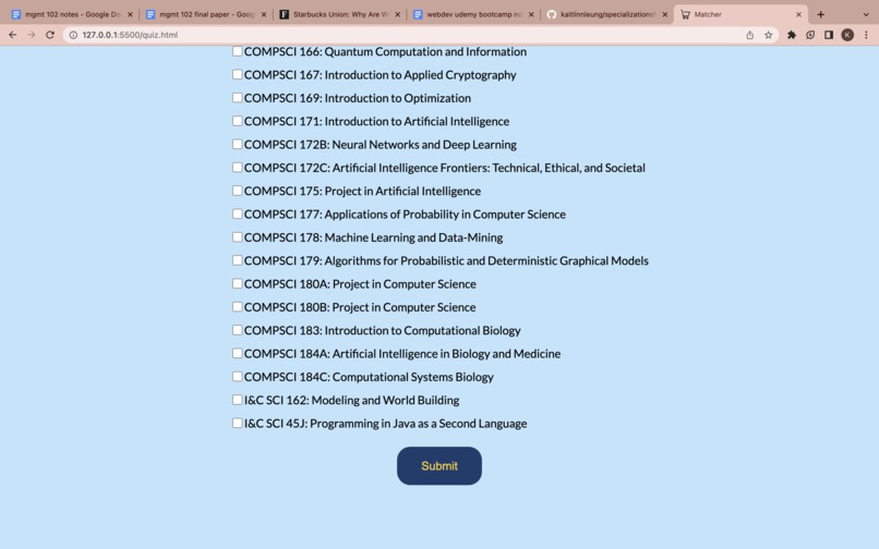 Specialization Matcher – screenshot 6