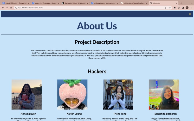 Specialization Matcher – screenshot 9