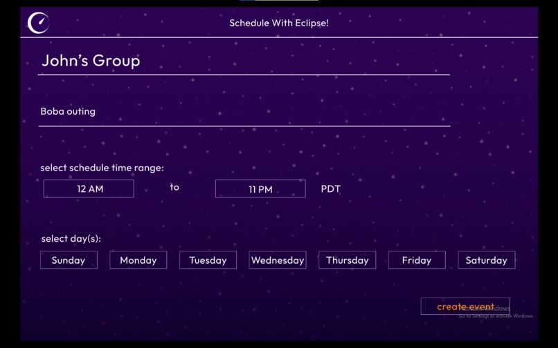 Eclipse – screenshot 1