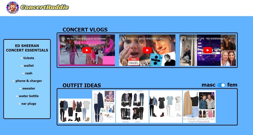 ConcertBuddie – screenshot 2