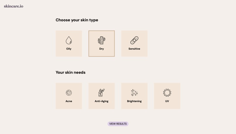 skincare.io – screenshot 1