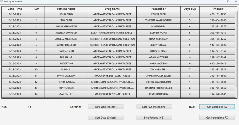 Steel City RX Software – screenshot 1