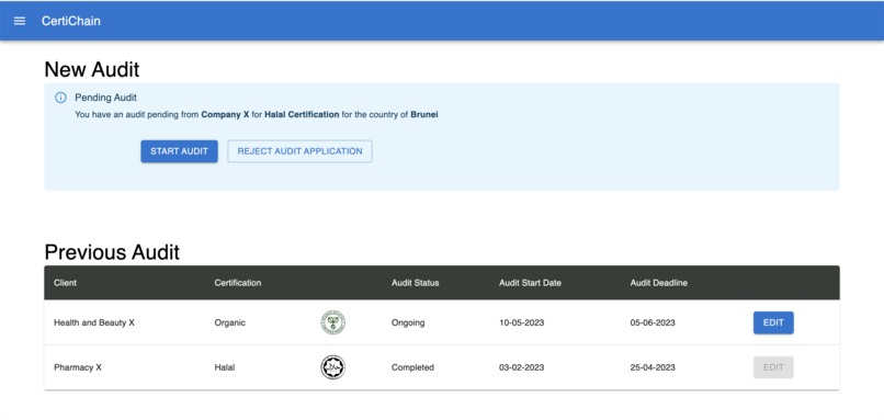 CertiChain - a Product Certification Platform – screenshot 2