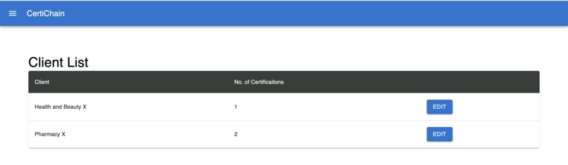 CertiChain - a Product Certification Platform – screenshot 3