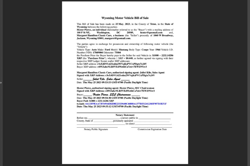 BlockDocuments.org Retail Forms XRPL-Xumm signing PDF-NFTs – screenshot 1