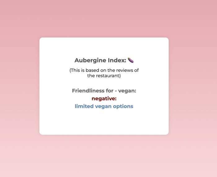The Aubergine Index – screenshot 2