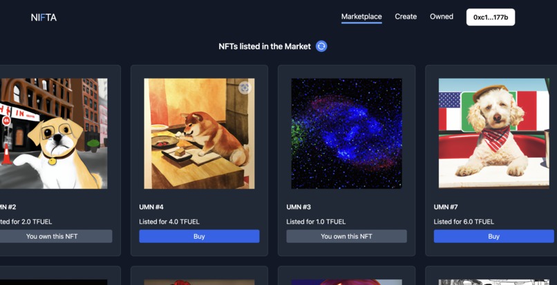 Nifta - AI meets NFTs on Theta – screenshot 1