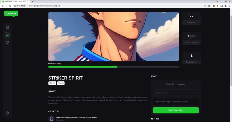 Thetoon! -  Manga/Anime Web3 Platform – screenshot 4