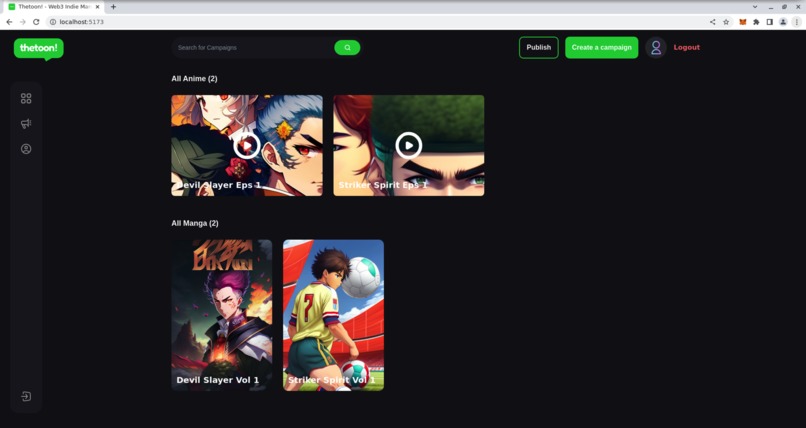 Thetoon! -  Manga/Anime Web3 Platform – screenshot 5