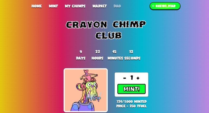 Crayon Chimp NFT – screenshot 3