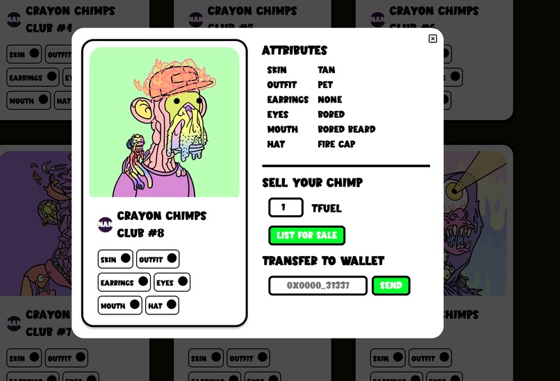 Crayon Chimp NFT – screenshot 4