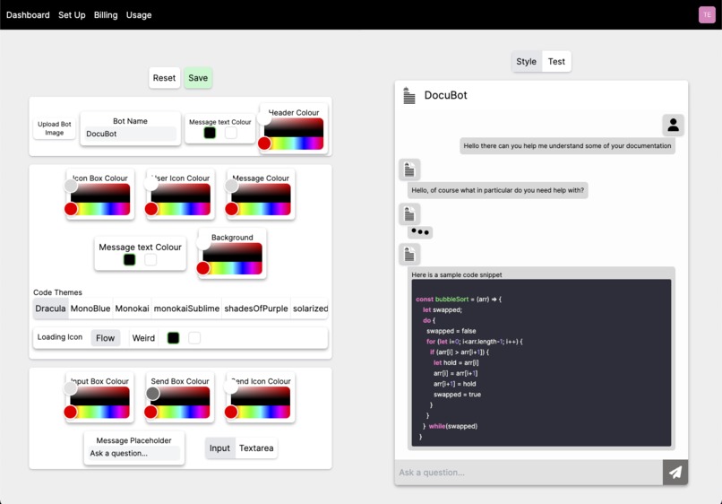 Docubot – screenshot 2