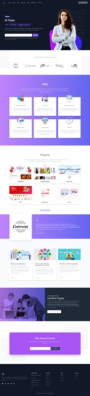 Portfolio website – screenshot 1