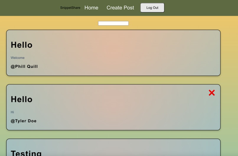 SnippetShare – screenshot 2