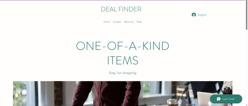 Deal-finder website – screenshot 1