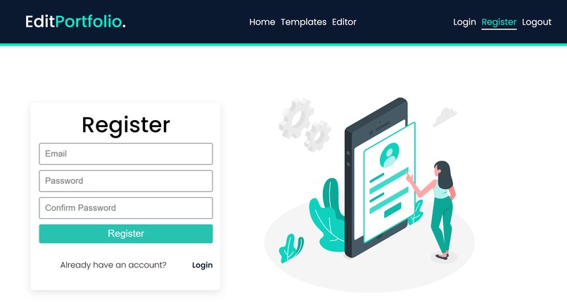 EditPortfolio – screenshot 1