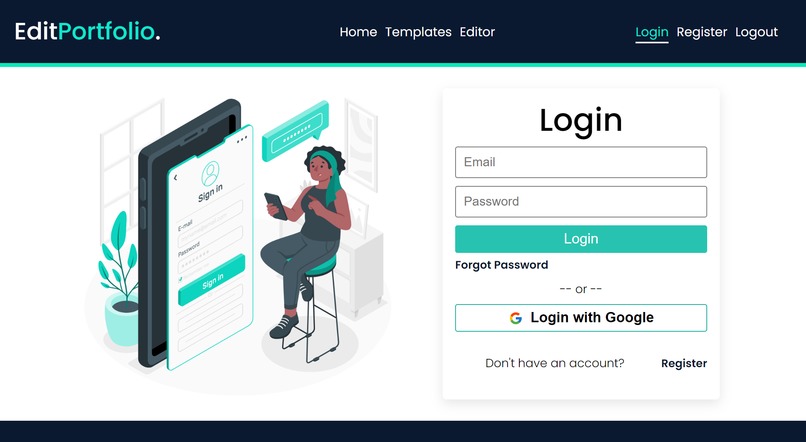 EditPortfolio – screenshot 2