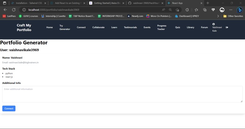 Craft My Portfolio – screenshot 6