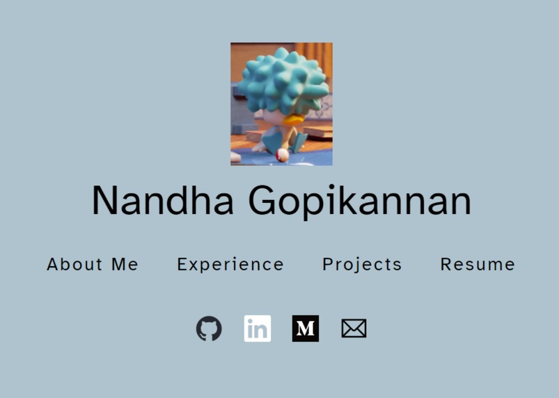 My Personal Website – screenshot 1