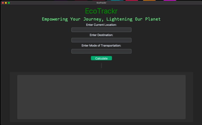 EcoTrackr – screenshot 1