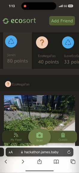EcoSort – screenshot 2