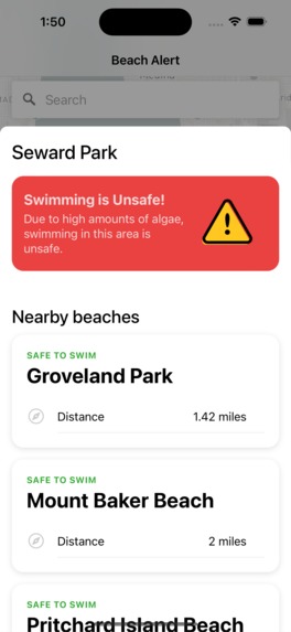 BeachAlert – screenshot 2